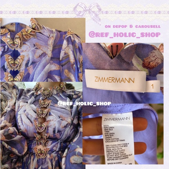 Zimmermann Botanica Butterfly-Detailed Mini Dress - Picture 7 of 11
